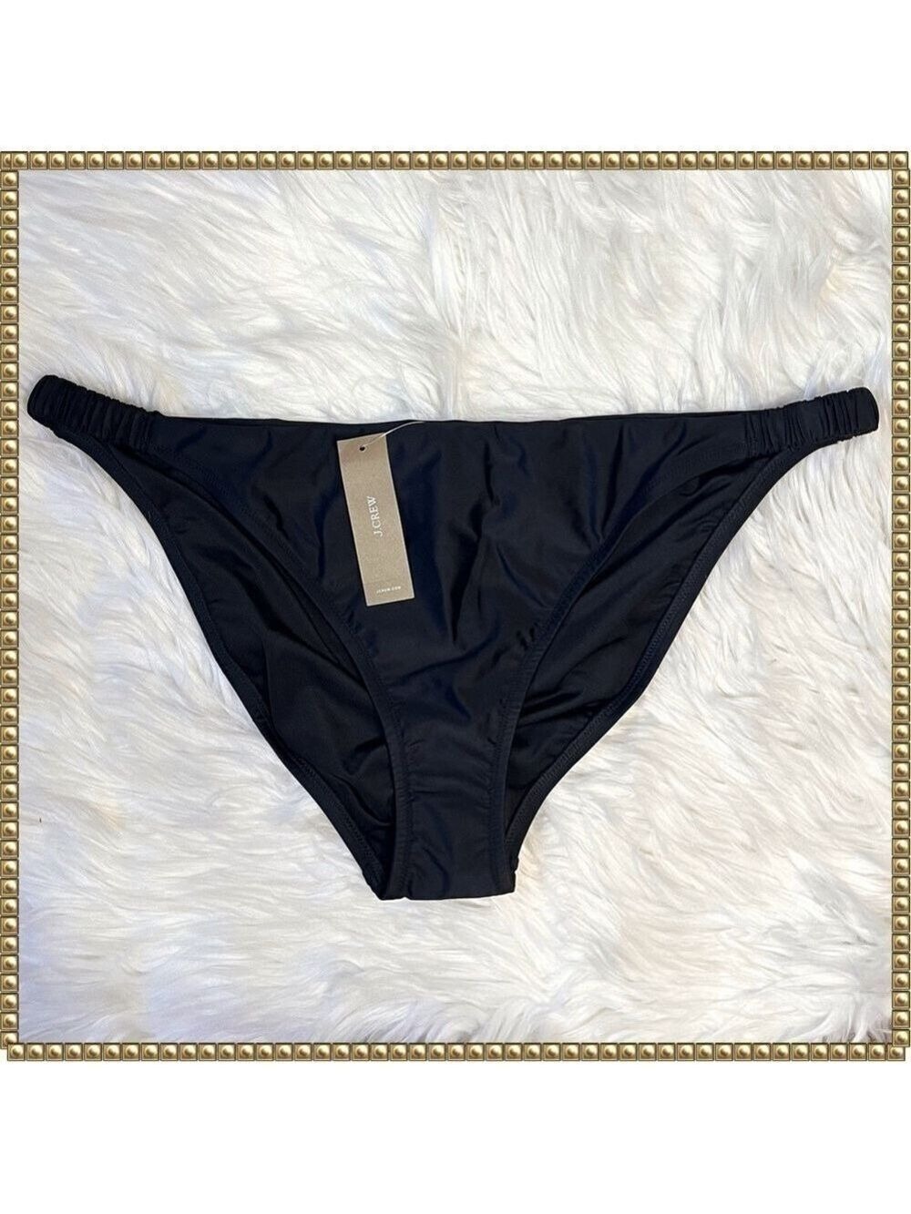 J Crew Black Bikini Bottom Swimsuit Extra Large